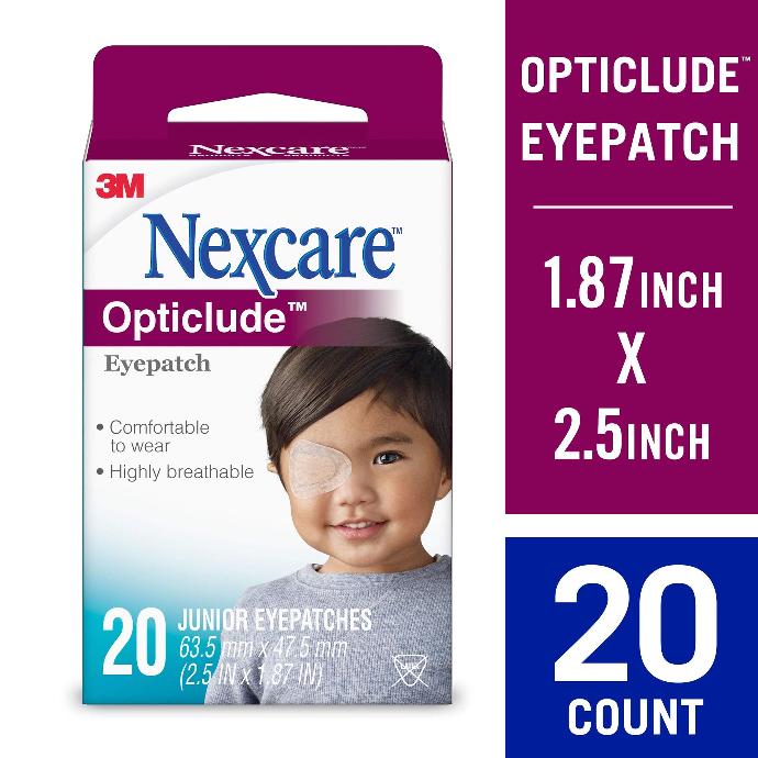 Miếng dán tập nhược thị 3M Nexcare™ Opticlude™ - 20 miếng/hộp