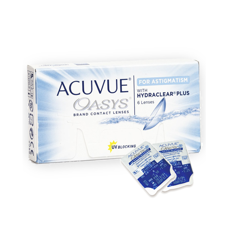 [ACU2WT] Acuvue Oasys – Kính áp tròng cận loạn dùng 2 tuần (6 miếng/hộp) (-9.00, -0.75C, 10)