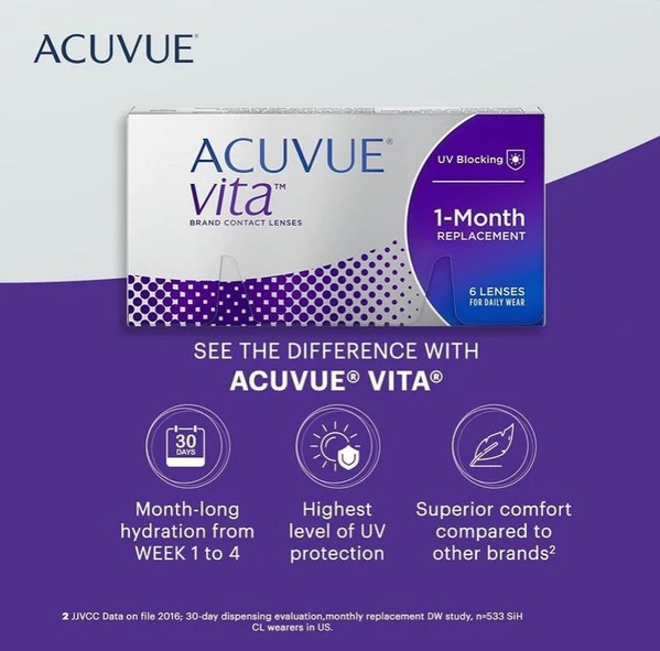 Acuvue Vita 1 tháng 6 miếng/hộp