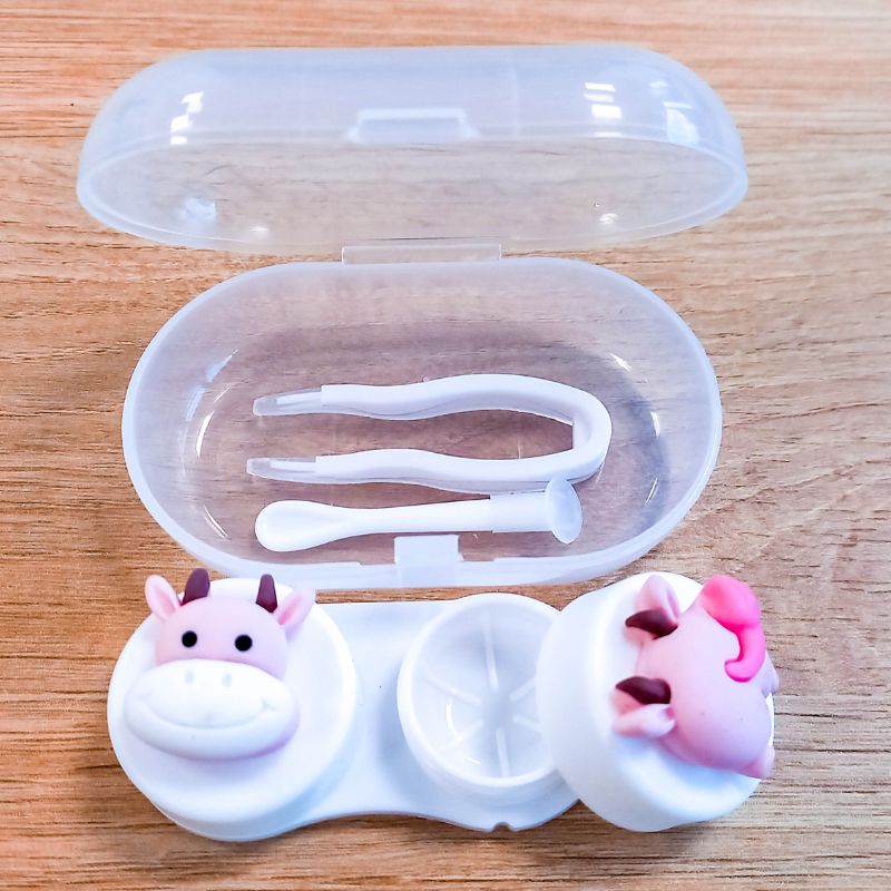 Cute White Contact Lens Case