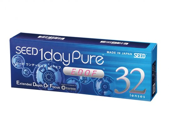 [SEED1DEDOF] SEED 1dayPure EDOF – Kính áp tròng đa tiêu dùng 1 ngày (32 miếng/hộp) (-5.50, +0.75 ADD)
