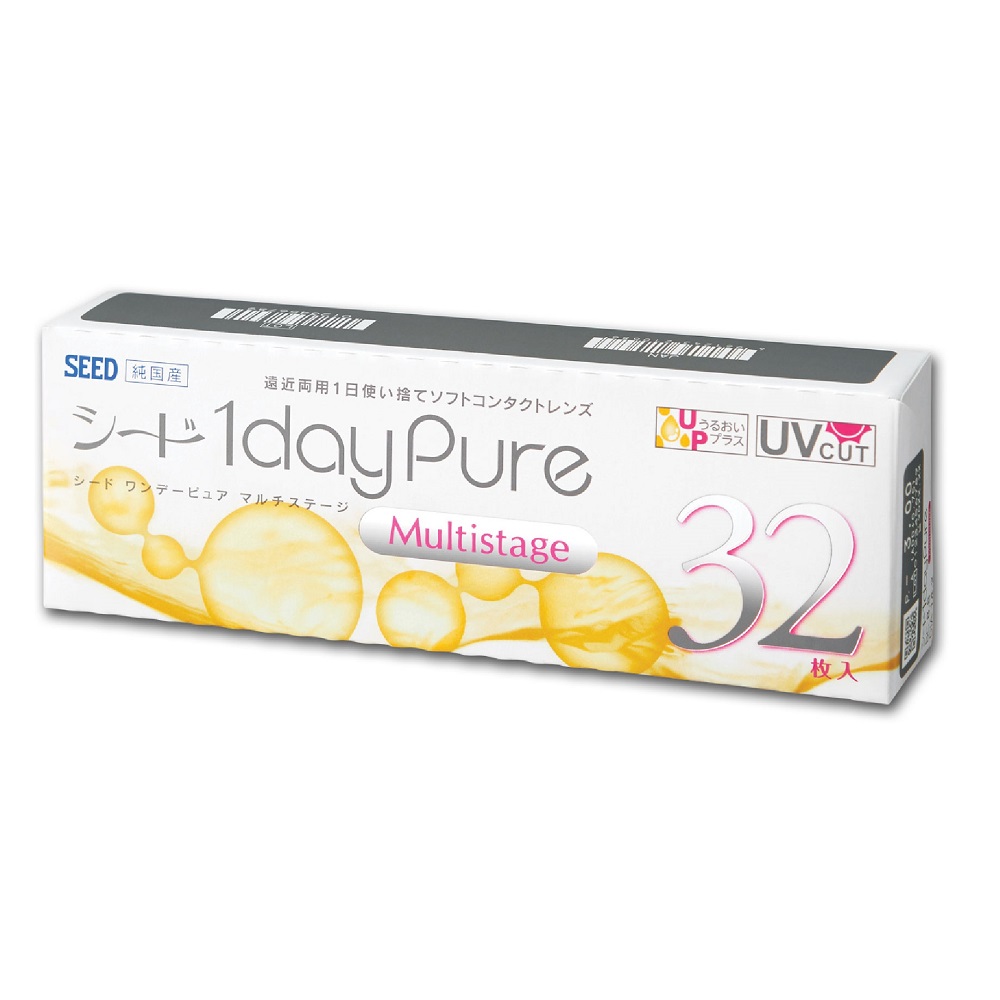 Kính áp tròng đa tròng dùng 1 ngày – SEED 1day Pure Multifocal (32 miếng/hộp)