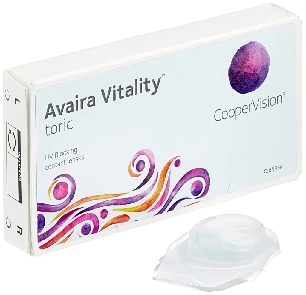 Avaira Vitality Toric - Monthly Toric Contact Lenses (3 Lenses/Box)