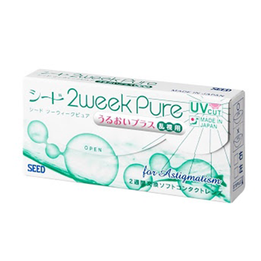 Kính áp tròng 2 tuần không màu SEED2weekPure UP for Astigmatism (Kính áp tròng cho mắt loạn thị) - 6 miếng/hộp