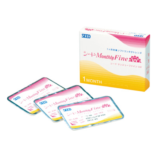 SEED Monthly Fine – Monthly Disposable Contact Lenses (3 Lenses/Box ...