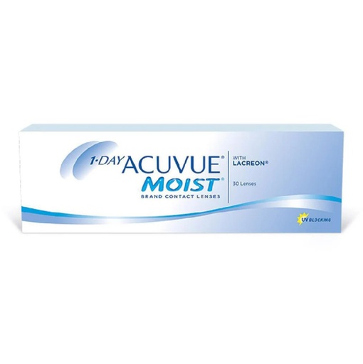 1-DAY ACUVUE® MOIST Contact Lenses (30 Lenses/Box)