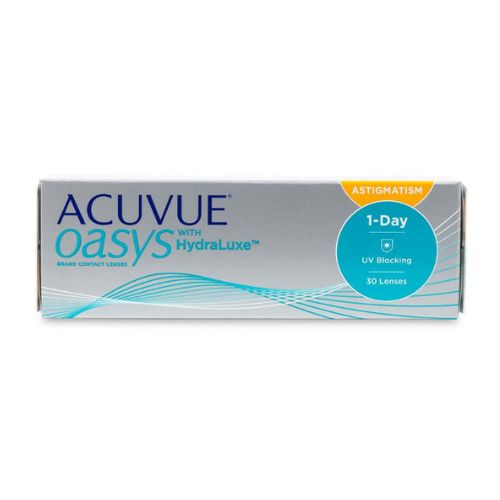 Acuvue Oasys 1-Day for Astigmatism – Daily Disposable Toric Contact Lenses (30 Lenses/Box)
